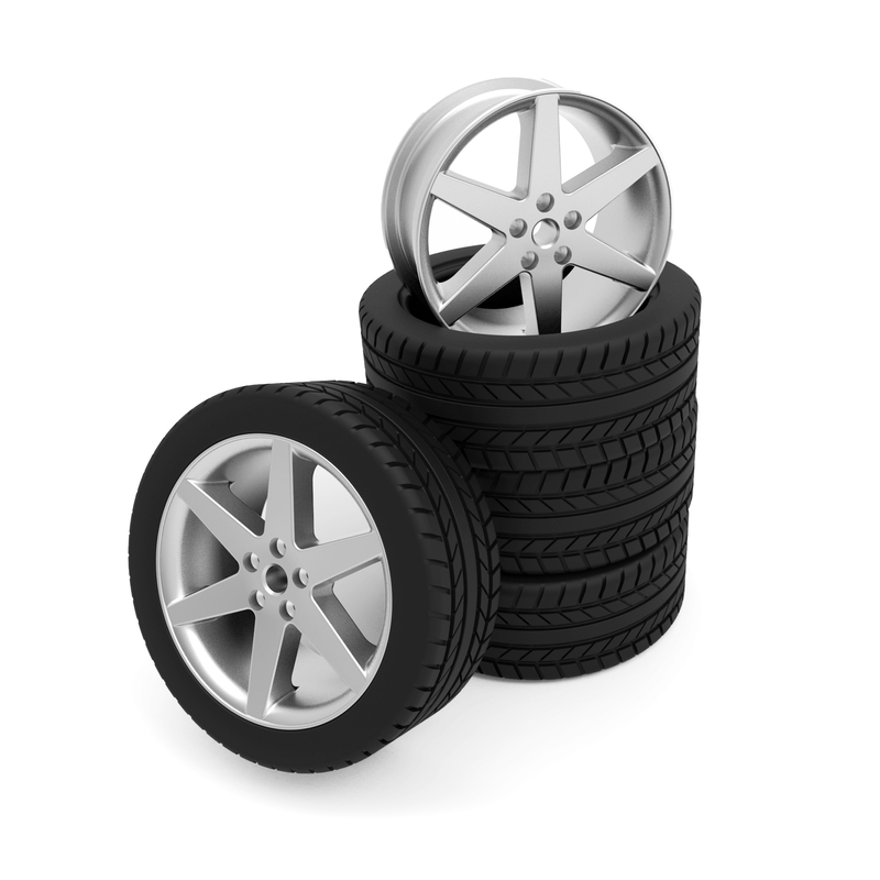 Stort sortiment af fælge med dæk